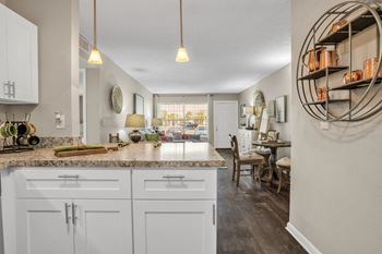 Our apartments offer a kitchen